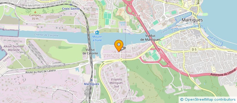 localisation de l'entreprise TECHNIC MARINE PLAISANCE à MARTIGUES