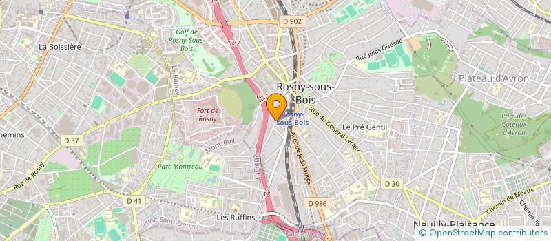 localisation de l'entreprise TECHNIC OFFSET FRANCE à ROSNY-SOUS-BOIS