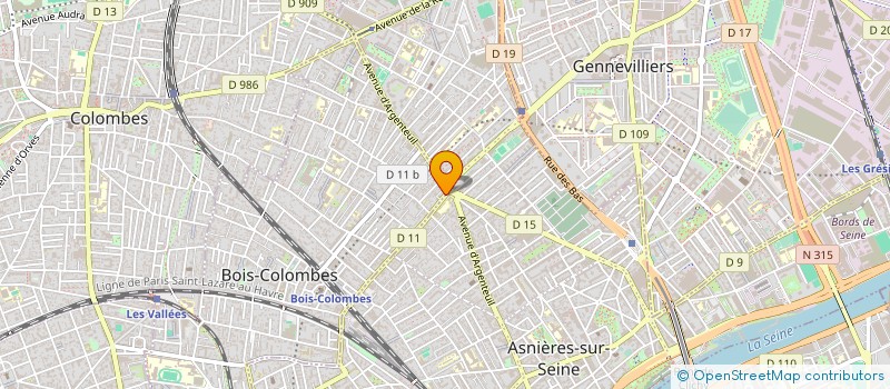 localisation de l'entreprise TECHNIC OPTIQUE à BOIS-COLOMBES