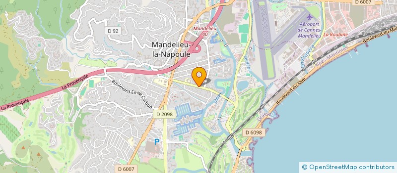 localisation de l'entreprise TECHNIC PLAISANCE à MANDELIEU-LA-NAPOULE