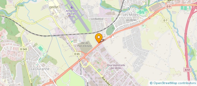 localisation de l'entreprise TECHNIC PLUS à AIX EN PROVENCE