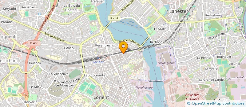 localisation de l'entreprise TECHNIC PLUS à LORIENT