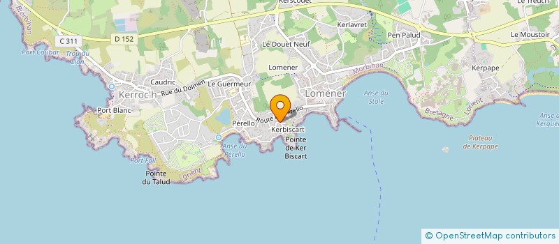 localisation de l'entreprise TECHNIC PROJETS  PLOEMEUR