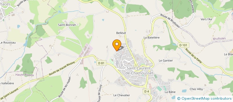 localisation de l'entreprise TECHNIC S ELEC SERVICES à SAINT-LAURENT-DE-CHAMOUSSET