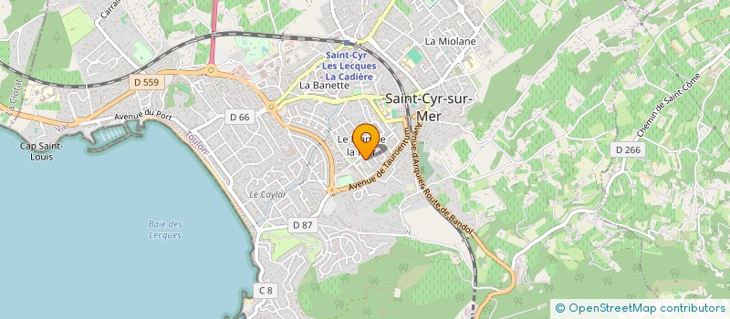 localisation de l'entreprise TECHNIC SAINT CYR à SAINT-CYR-SUR-MER
