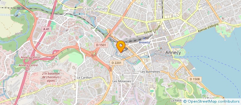 localisation de l'entreprise TECHNIC'SCENE à ANNECY