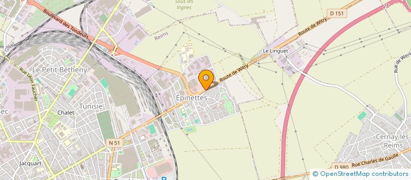 localisation de l'entreprise TECHNIC SECURITE MULTISERVICES à REIMS
