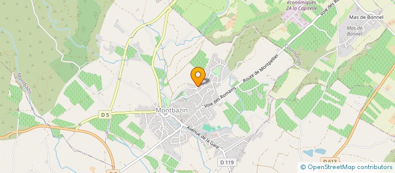 localisation de l'entreprise TECHNIC SOL à MONTBAZIN