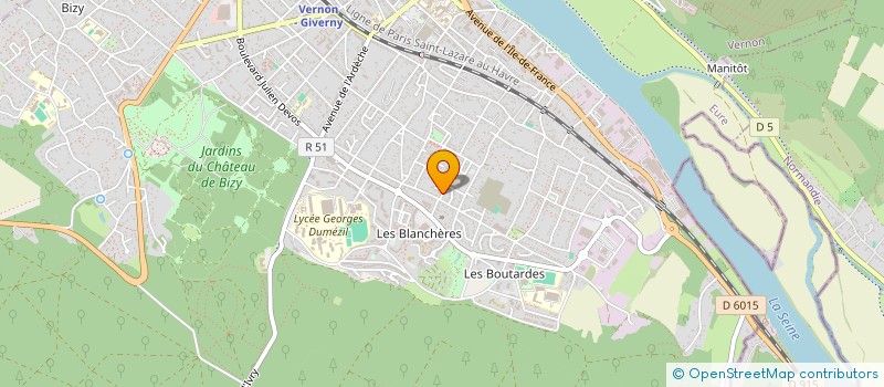 localisation de l'entreprise TECHNIC SOLS BTP à VERNON