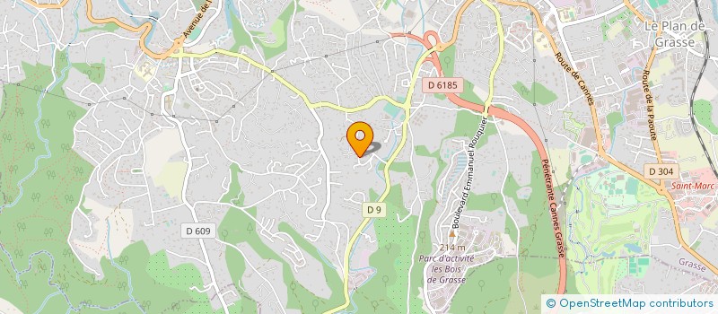 localisation de l'entreprise TECHNIC'SUD BUREAUTIQUE ET INFORMATIQUE à GRASSE