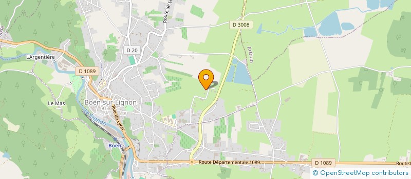 localisation de l'entreprise TECHNIC TOITURE à BOEN-SUR-LIGNON