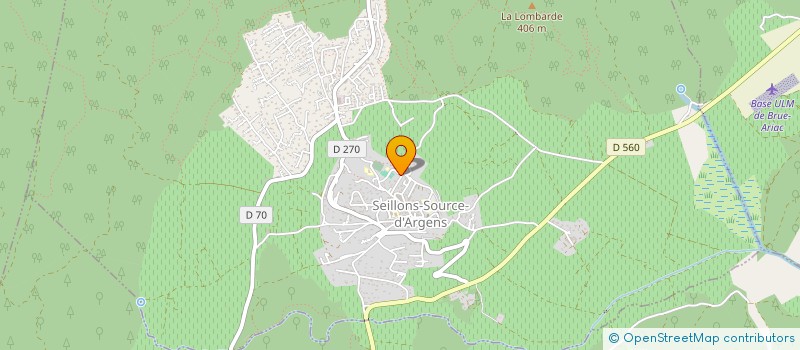 localisation de l'entreprise TECHNIC'TONER SERVICE  SEILLONS SOURCE D'ARGENS