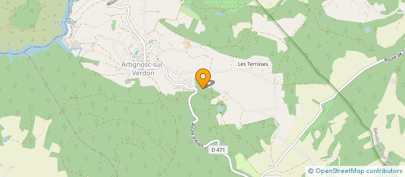 localisation de l'entreprise TECHNIC TRAVAUX ENVIRONNEMENT  ARTIGNOSC-SUR-VERDON