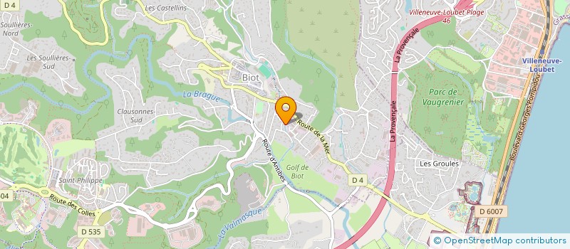 localisation de l'entreprise TECHNIC TRAVAUX VRD à BIOT