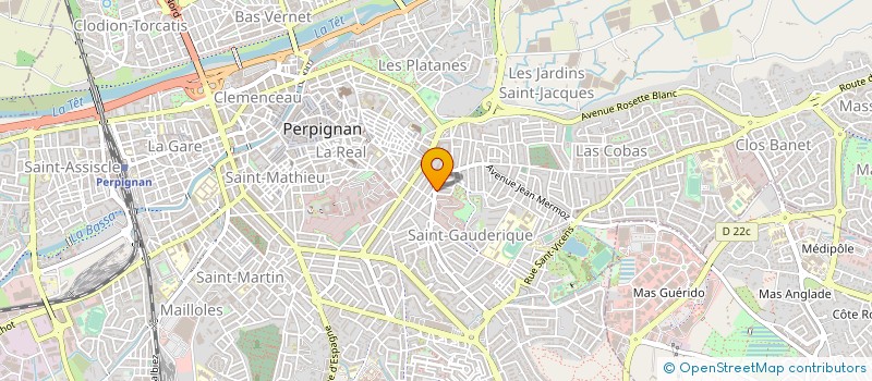 localisation de l'entreprise TECHNIC VITI VINICOL DU SUD à PERPIGNAN