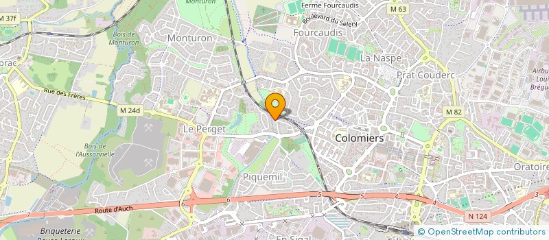 localisation de l'entreprise TECHNICA-FIBRE à COLOMIERS