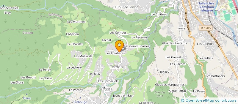 localisation de l'entreprise TECHNICABLE-FOREST  CORDON