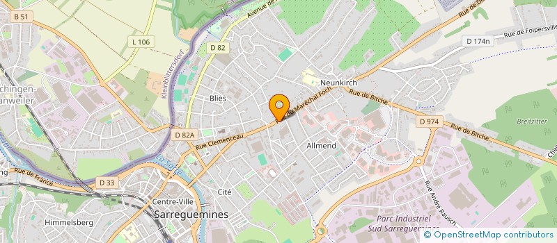 localisation de l'entreprise TECHNICAL ELEC à SARREGUEMINES