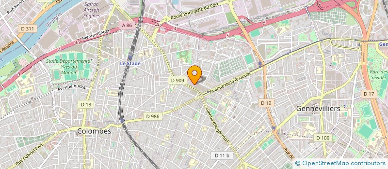 localisation de l'entreprise TECHNICALL à COLOMBES