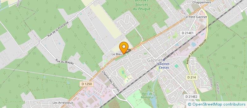 localisation de l'entreprise TECHNICALL à CESTAS