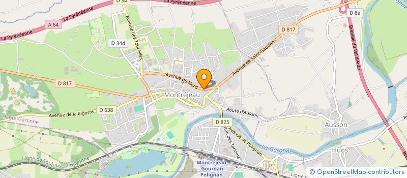 localisation de l'entreprise TECHNICBATIMENT  MONTREJEAU