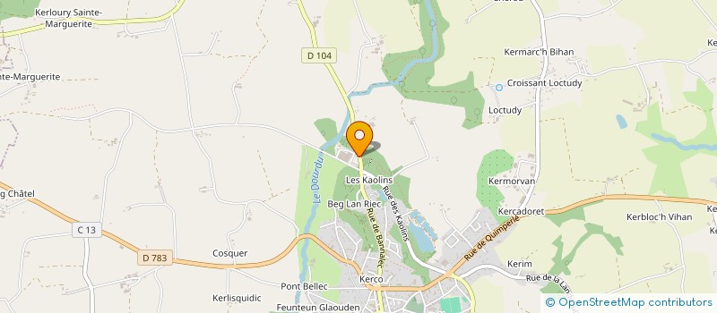localisation de l'entreprise TECHNICHANVRE-CHANVRIERE DU BELON à RIEC-SUR-BELON