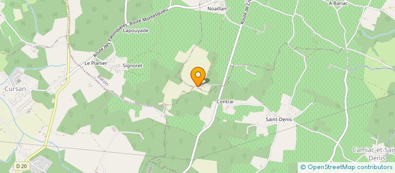 localisation de l'entreprise TECHNICIENS AQUITAINE FILMS  SAINT-QUENTIN-DE-BARON