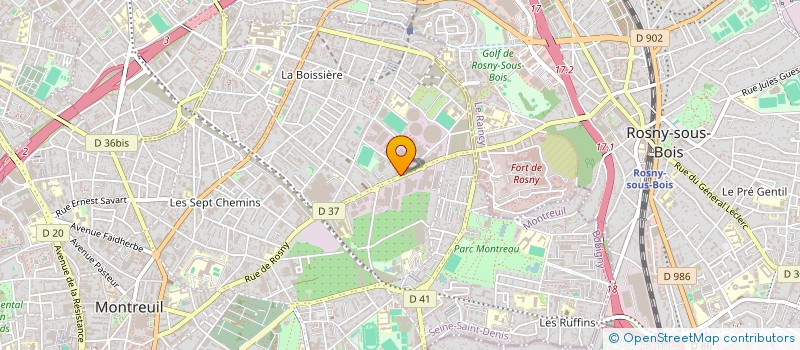 localisation de l'entreprise TECHNICK ALARMES à MONTREUIL