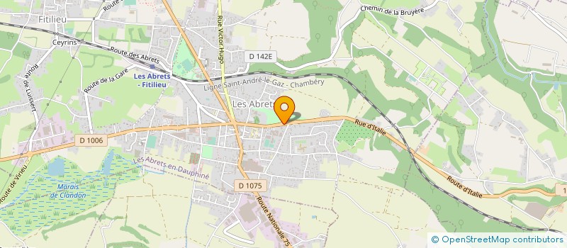 localisation de l'entreprise TECHNICLOISON à LES ABRETS-EN-DAUPHINE