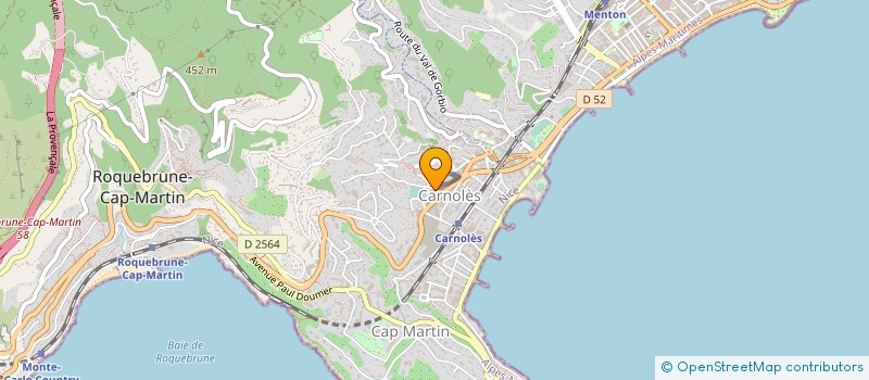 localisation de l'entreprise TECHNICO à ROQUEBRUNE-CAP-MARTIN