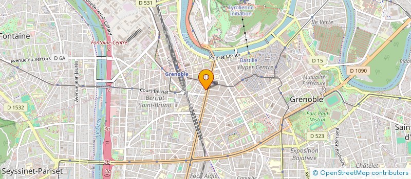 localisation de l'entreprise TECHNICO SERVICES à GRENOBLE