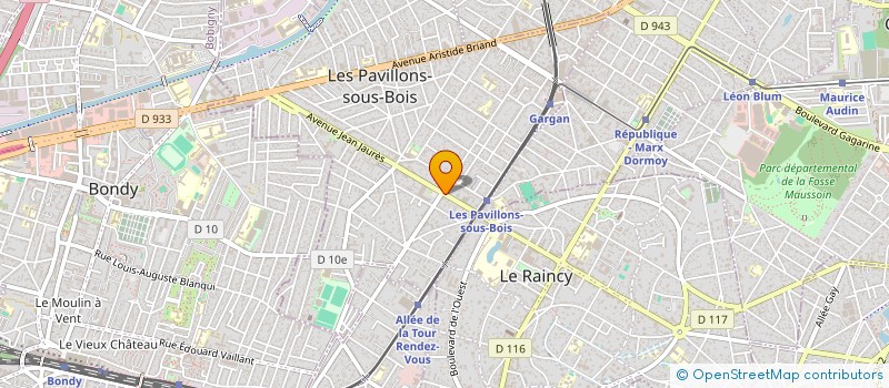 localisation de l'entreprise TECHNICOIF à LES PAVILLONS-SOUS-BOIS