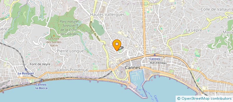 localisation de l'entreprise TECHNICOLOR PEINTURES à CANNES