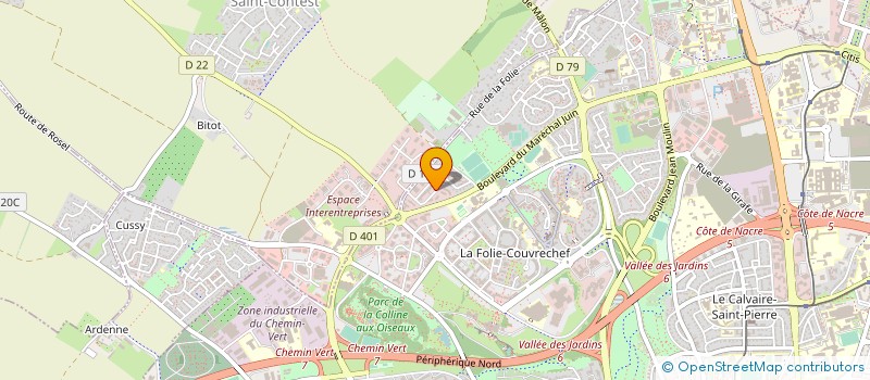 localisation de l'entreprise TECHNICOM à CAEN