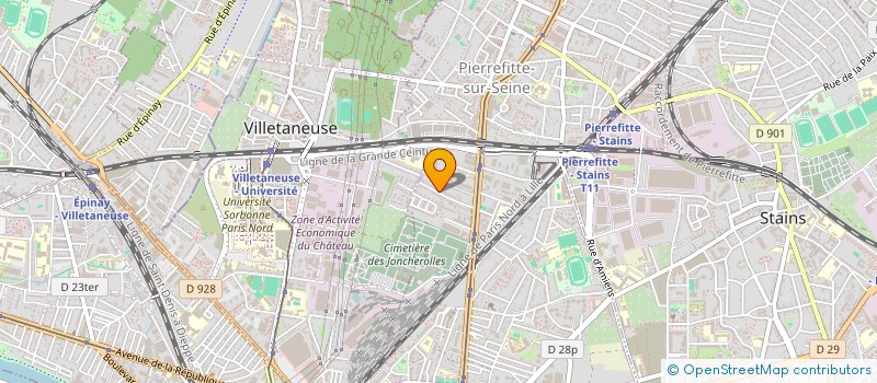 localisation de l'entreprise TECHNICOM à PIERREFITTE-SUR-SEINE