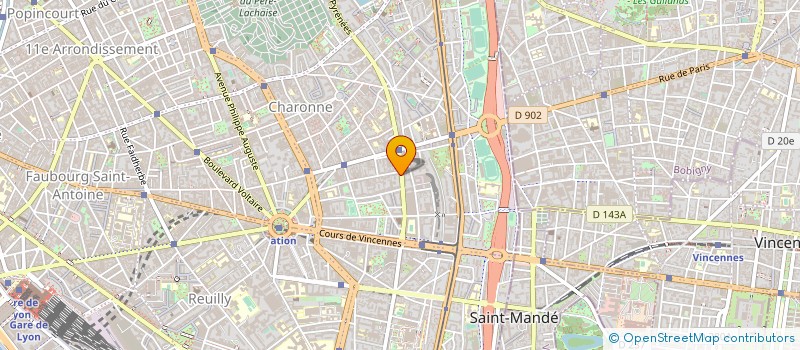 localisation de l'entreprise TECHNICOM à PARIS