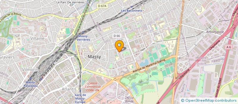 localisation de l'entreprise TECHNICOMPTEUR à MASSY