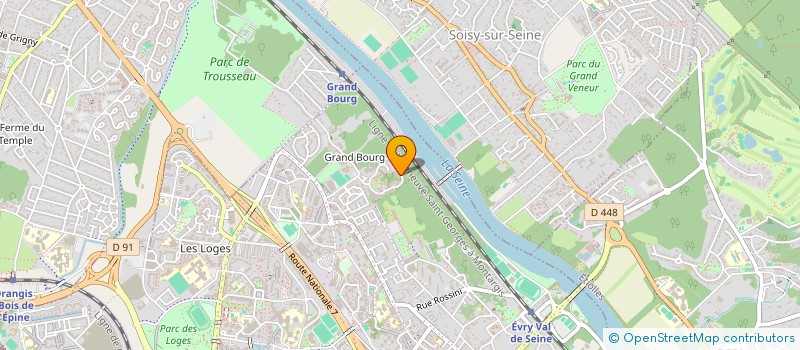 localisation de l'entreprise TECHNICONCEPT à EVRY-COURCOURONNES
