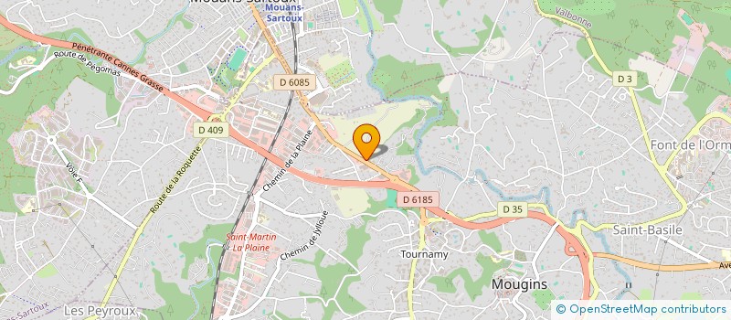 localisation de l'entreprise TECHNICONFORT à MOUGINS