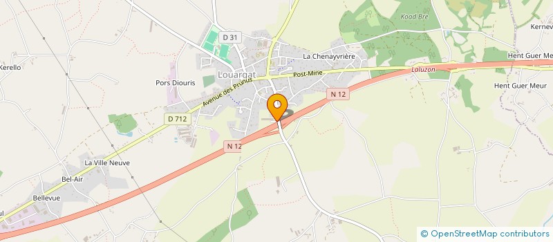 localisation de l'entreprise TECHNICONSEIL à LOUARGAT