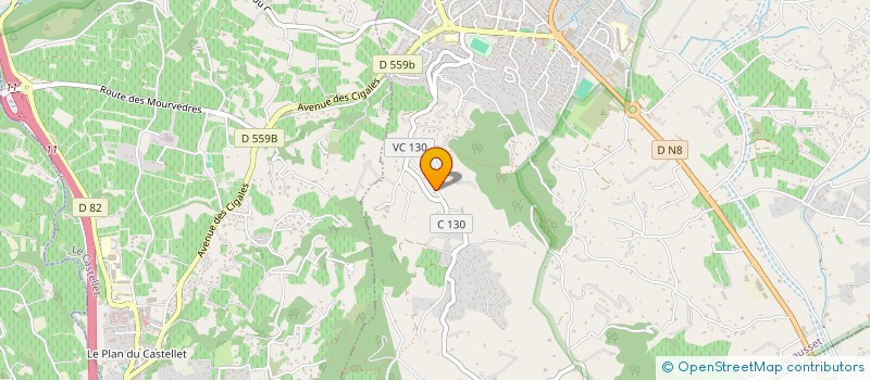 localisation de l'entreprise TECHNICONSEIL à LE BEAUSSET