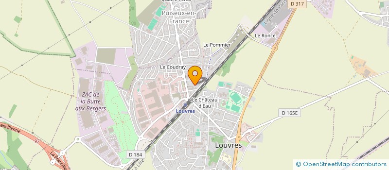 localisation de l'entreprise TECHNICORP  LOUVRES