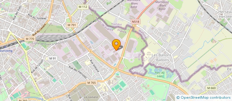 localisation de l'entreprise TECHNICOUPE PLUS à WATTRELOS