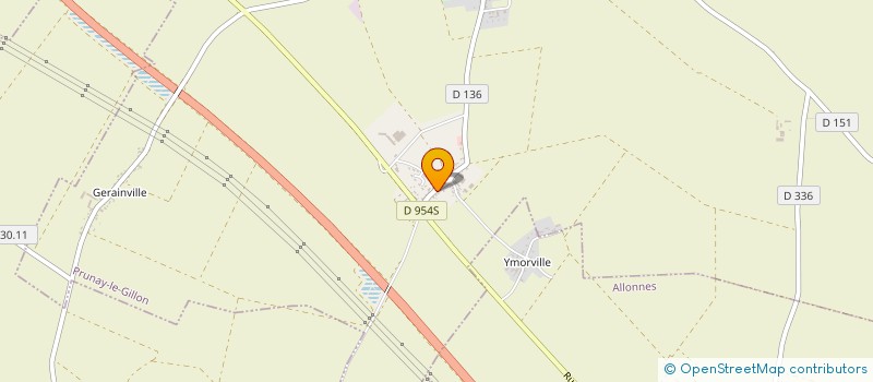 localisation de l'entreprise TECHNICOURTS à PRUNAY-LE-GILLON