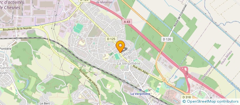 localisation de l'entreprise TECHNICOUTURE  LA VERPILLIERE