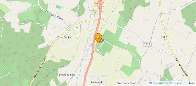 localisation de l'entreprise TECHNICPRO TP à REIGNAC