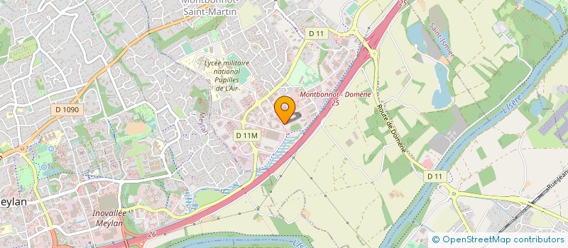 localisation de l'entreprise TECHNIDATA à MONTBONNOT-SAINT-MARTIN