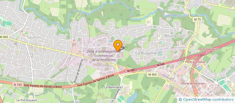 localisation de l'entreprise TECHNIDEAL NANTES à ORVAULT