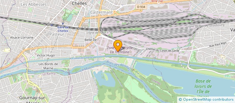 localisation de l'entreprise TECHNIDEC à CHELLES