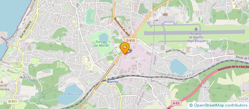 localisation de l'entreprise TECHNIDIAM à BIARRITZ